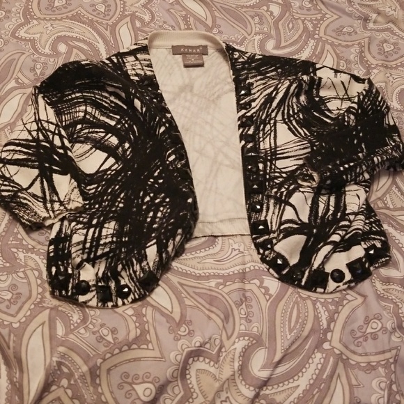 Short 3/4 sleeve sweater to go over a dress - Picture 3 of 3